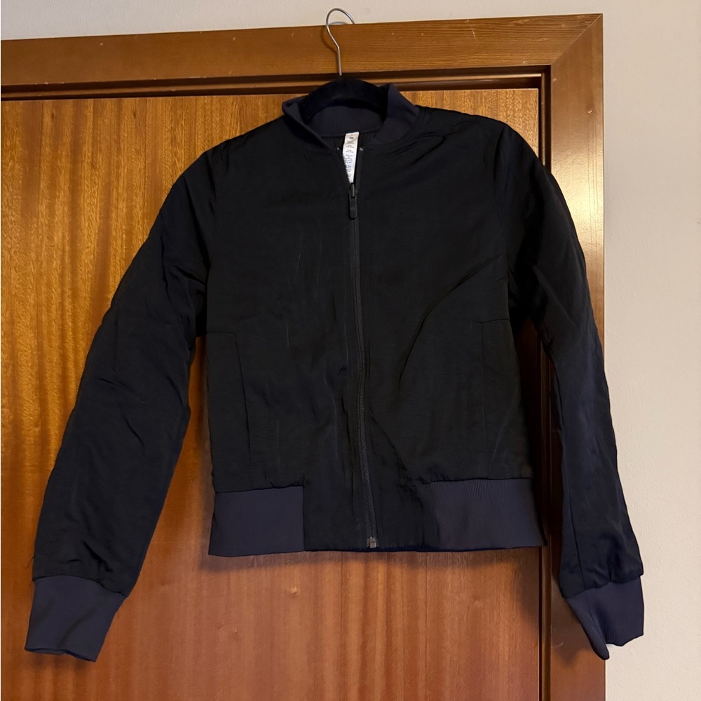 New black Lululemon bomber jacket